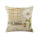 Axyaa Easter Bunny Egg Pillow Cover Spring Farmhouse Home Decor Butterflies Flowers