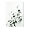 Axyaa Islamic Botanical Canvas Wall Art with Tulip and Eucalyptus - Green Leaf Quran Décor