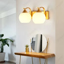 Axyaa LED Glass Spherical Wall Lamp for Bedroom and Living Room Decoration