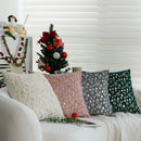 Axyaa Christmas Cushion Cover 45x45cm Hot Stamping Snowflake Deer Tree Home Decor