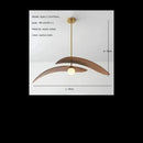 Axyaa Walnut LED Pendant Lamp Minimalist Chandelier