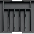 Axyaa Kitchen Cutlery Organizer: Adjustable Plastic Utensil Tray for Knives and Forks