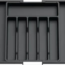 Axyaa Kitchen Cutlery Organizer: Adjustable Plastic Utensil Tray for Knives and Forks
