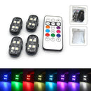 Axyaa Wireless LED Strobe Lights: Rechargeable Car Decor Anti-Collision Warning Light