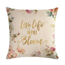 Axyaa Spring Paris Bird Flower Pillowcase Set for 45x45 Cm Pillows