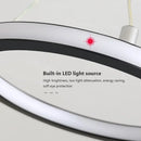 Axyaa LED Circle Ceiling Light Black Gold Lustres Home Decor Fixture