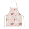 Axyaa Cute Bunny Carrot Apron with Daisies for Home Cooking and Baking