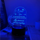 Axyaa Acrylic Night Light: USB Powered Gift for Friends and Girlfriends