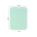 Axyaa Silicone Wave Pattern Drain Pad for Kitchen and Household - Heat-Resistant Non-Deformable Drain Pad