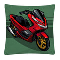 Axyaa Motorcycle Cartoon Plush Pillowcase Home Sofa Car Decor 45x45 cm