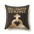 Axyaa Halloween Pumpkin Ghost Print Pillow Cover 45X45CM
