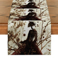 Axyaa Floral Skull Branches Table Runner