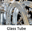 Axyaa Luxury Crystal Chandelier 6 Head Candlelight Pendant Lamp