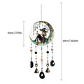 Flat Pumpkin, Bat, Witch Stained Acrylic Agate Pendant Window Hanging Suncatcher by Axyaa