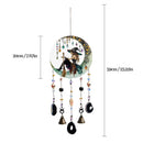 Flat Pumpkin, Bat, Witch Stained Acrylic Agate Pendant Window Hanging Suncatcher by Axyaa