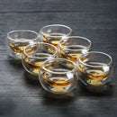 Axyaa Glass Teacup Tea Infuser Set - Heat Resistant Drinkware Mug