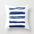 Blue Marble Geometric Cushion Cover 45x45cm for Home & Office Decor by Axyaa