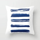Blue Marble Geometric Cushion Cover 45x45cm for Home & Office Decor by Axyaa