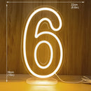 Axyaa Neon Party Sign 38cm Birthday Lights USB Powered with Dimmable Base