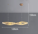 Axyaa Crystal Chandelier LED Ceiling Lamp Indoor Hanging Lights
