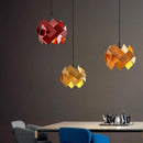Axyaa Nordic Minimalist LED Pendant Chandelier: Modern Art Wood Lighting for Bedroom, Restaurant, Bar