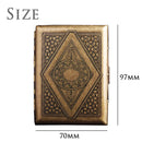 Axya Copper Knurled Cigarette Case, Ultra-thin Portable Smoking Set - Men's Gift