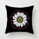 Nordic Daisy Print Pillow Cover by Axyaa - Modern Floral Cushion for Living Room