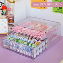 Axyaa Acrylic Desktop Organizer Stationery Storage Box