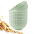 Axyaa Round Wheat Straw Bowls Set of 8 - Eco-Friendly Unbreakable Salad Bowls