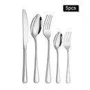 Axyaa 30-Piece Stainless Steel Cutlery Set - Ideal for Restaurants and Hotels