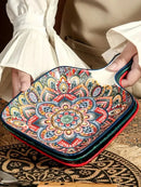 Axyaa Bohemian Ceramic Square Plate for Snacks and Fruits