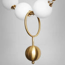 Axyaa Glass Pendant Light: Nordic Style Hanging Lamp with Modern Sphere Design