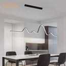 Axyaa Modern Wave Line Chandelier for Dining, Kitchen, and Office Decor