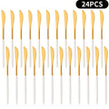 Axyaa Mirror Gold Stainless Steel Dinner Knives Set for Home & Restaurant
