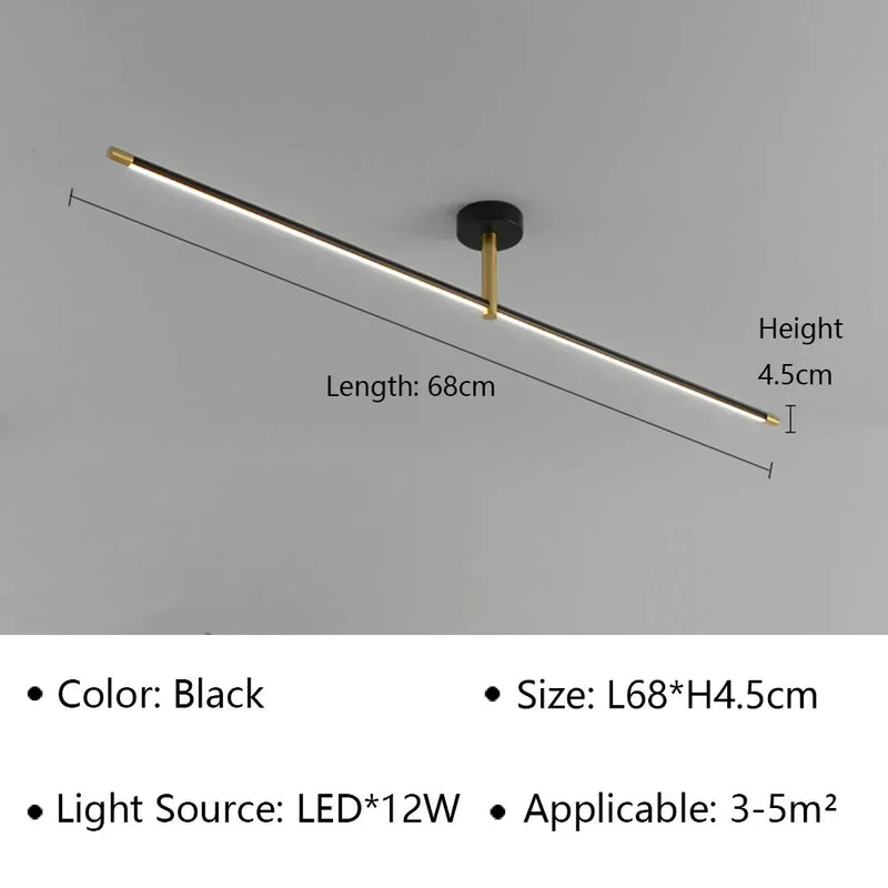 Axyaa Slim Wall Sconce Lamps Mirror Bathroom Bedroom Bedside Ceiling Light