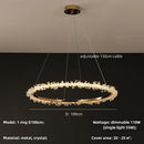 Axyaa Ice Water Crystal LED Pendant Light for Home Decor