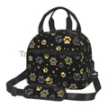 Axyaa Dog Paw Print Insulated Lunch Bag - Thermal Portable Bento Pouch
