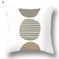 Axyaa Green Leaf Geometric Print Decorative Pillowcase for Home & Office