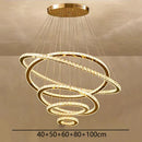 Axyaa Crystal Chandelier Stair Pendant Lamp Living Room Interior Lighting