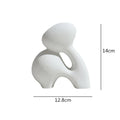 Axyaa Abstract Ceramic Vase Home Decor White Wedding Flower Hydroponics