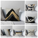 Gray Geometric Style Pillow Cover for Home Decor - Axyaa