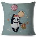 Axyaa Cartoon Panda Bear Pillowcase 45x45cm for Home Decor