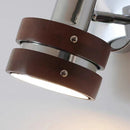 Axyaa Chrome Metal Wall Sconce Light for Bedroom and Parlor