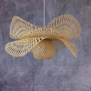 Axyaa Bamboo Chandelier: Handmade LED Pendant Lamp for Kitchen Island, Restaurant, Tea Room