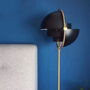 Axyaa Modern Black Gold Floor Lamp for Home Decor & Living Room