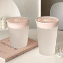 Axyaa Frosted Glass Cup - 365ml Tumbler for Coffee, Wine, Juice, Tea, Whiskey