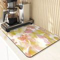 Floral Pattern Kitchen Coasters Set by Axyaa