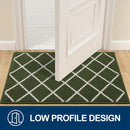 Axyaa Super Absorbent Large Doormat: Clean Step Microfiber Mat 80x120 Washable Rug