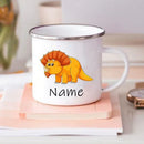 Personalized Dinosaur Coffee Cup for Kids by Axyaa - Custom Name, Birthday Party Favors