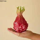 Axyaa Pitaya Ceramic Vase: Desk Décor, Artificial Flowers, Room Aesthetic, Creative Arrangement